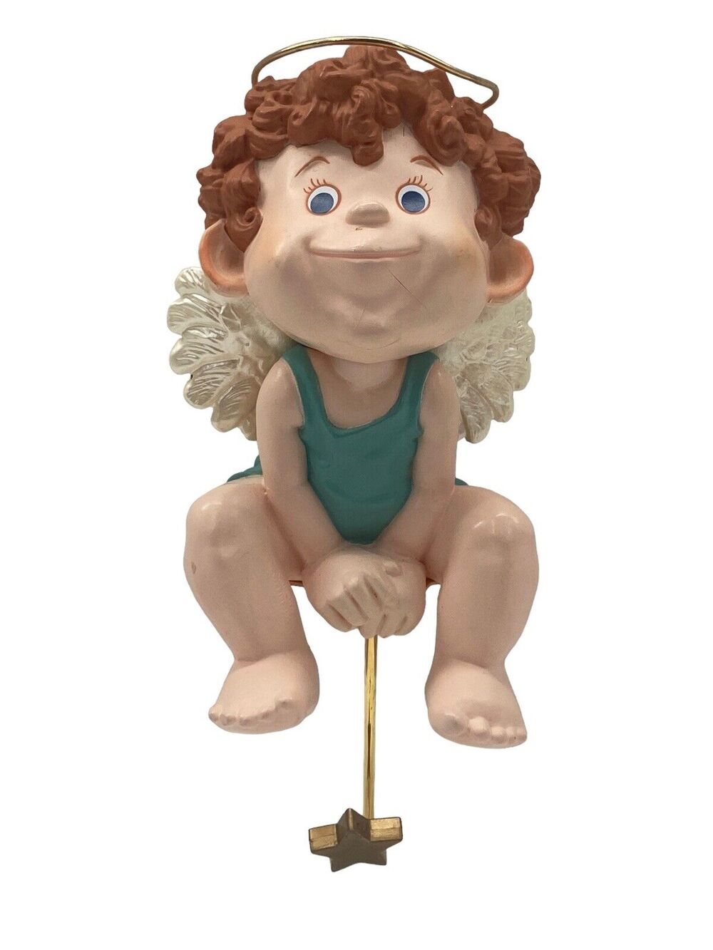 Vintage 1986 Hallmark Little Angel Christmas Stocking Hanger Holder